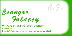 csongor foldesy business card