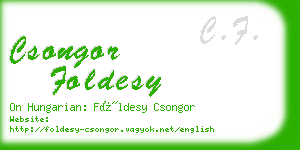 csongor foldesy business card